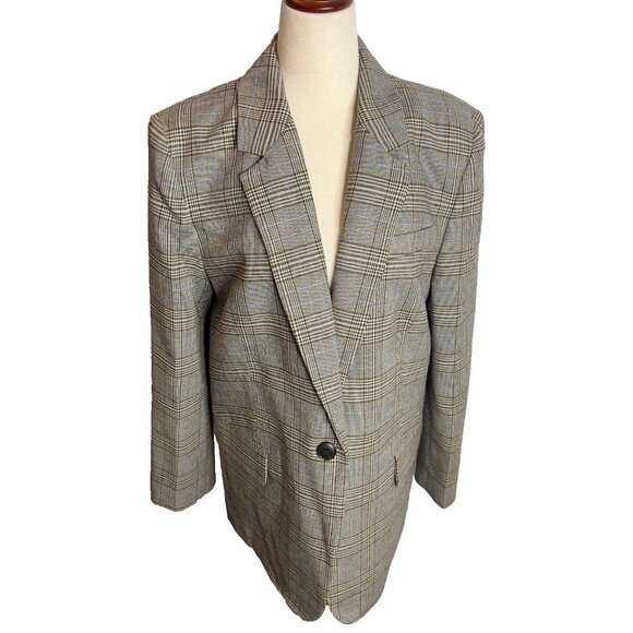 Madewell $238 The Kline Blazer Cooper Plaid Size 10 NS377 - Picture 3 of 14